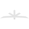 Ekena Millwork Alberta Architectural Grade PVC Gable Bracket, 108"W x 31 1/2"H x 4"D x 6"F, 7/12 Pitch GBP108X32X0406ALB00 - alternate 4